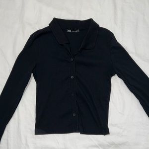 Zara button up long sleeve
